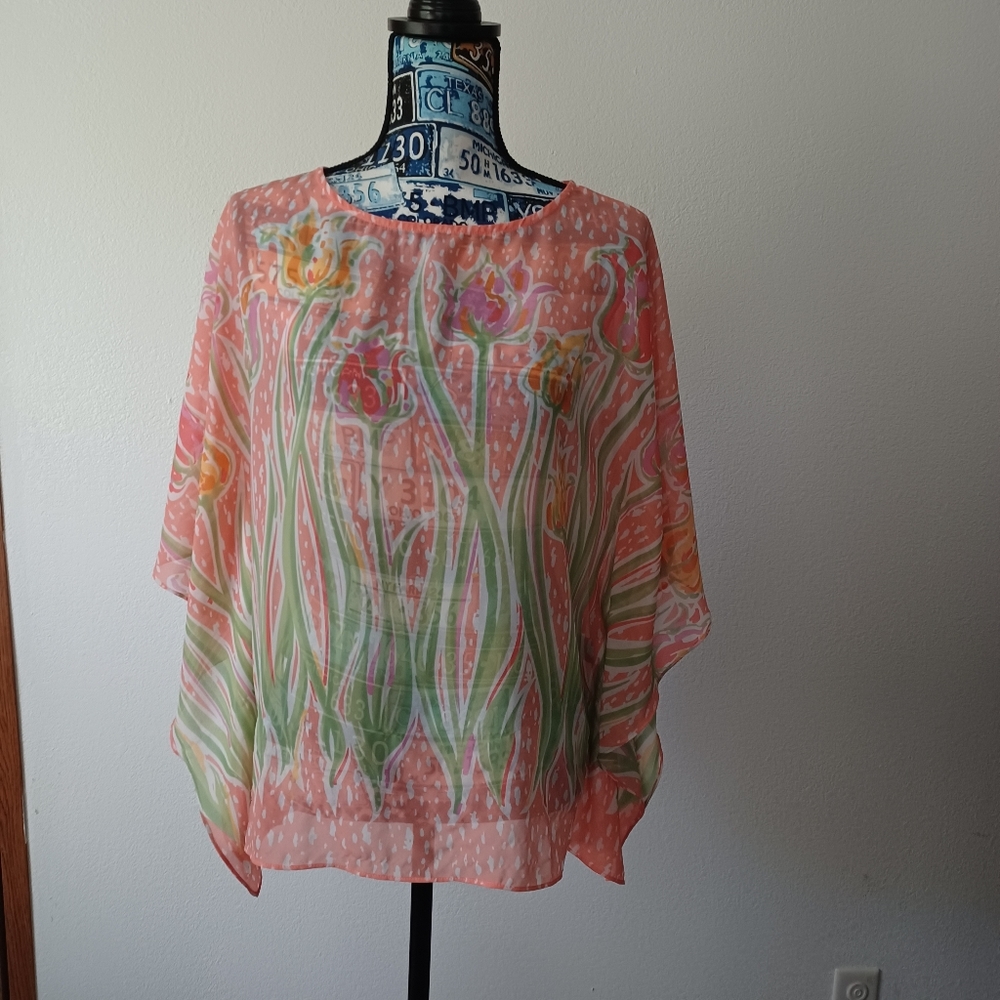 Bob mackie wearable art blouse